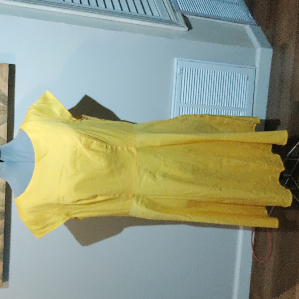 Pukavt yellow dress size 14 61WH641